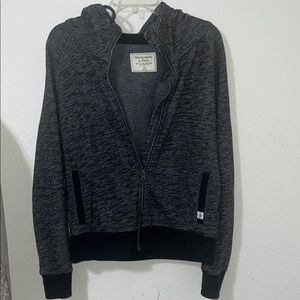 Abercrombie & Fitch Charcoal Zip-Up Hoodie